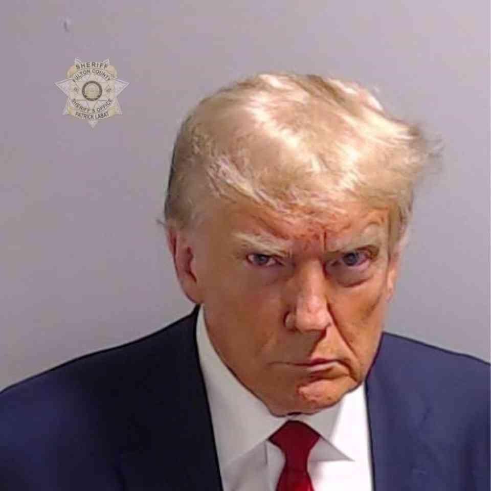 Trump's mug shot released after booking at Georgia jail on election charges