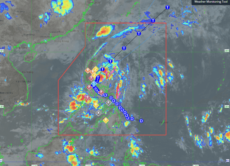 PAGASA: TY Aghon slightly intensifies over east of Aurora; Signal no. 2, 1 up in several areas in Luzon