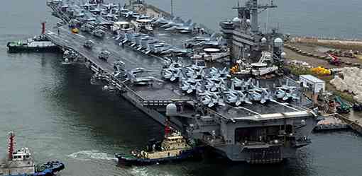 US aircraft carrier arrives in South Korea for military drills