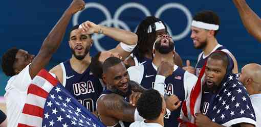 USA outplays France in basketball finals, wins fifth Olympic title