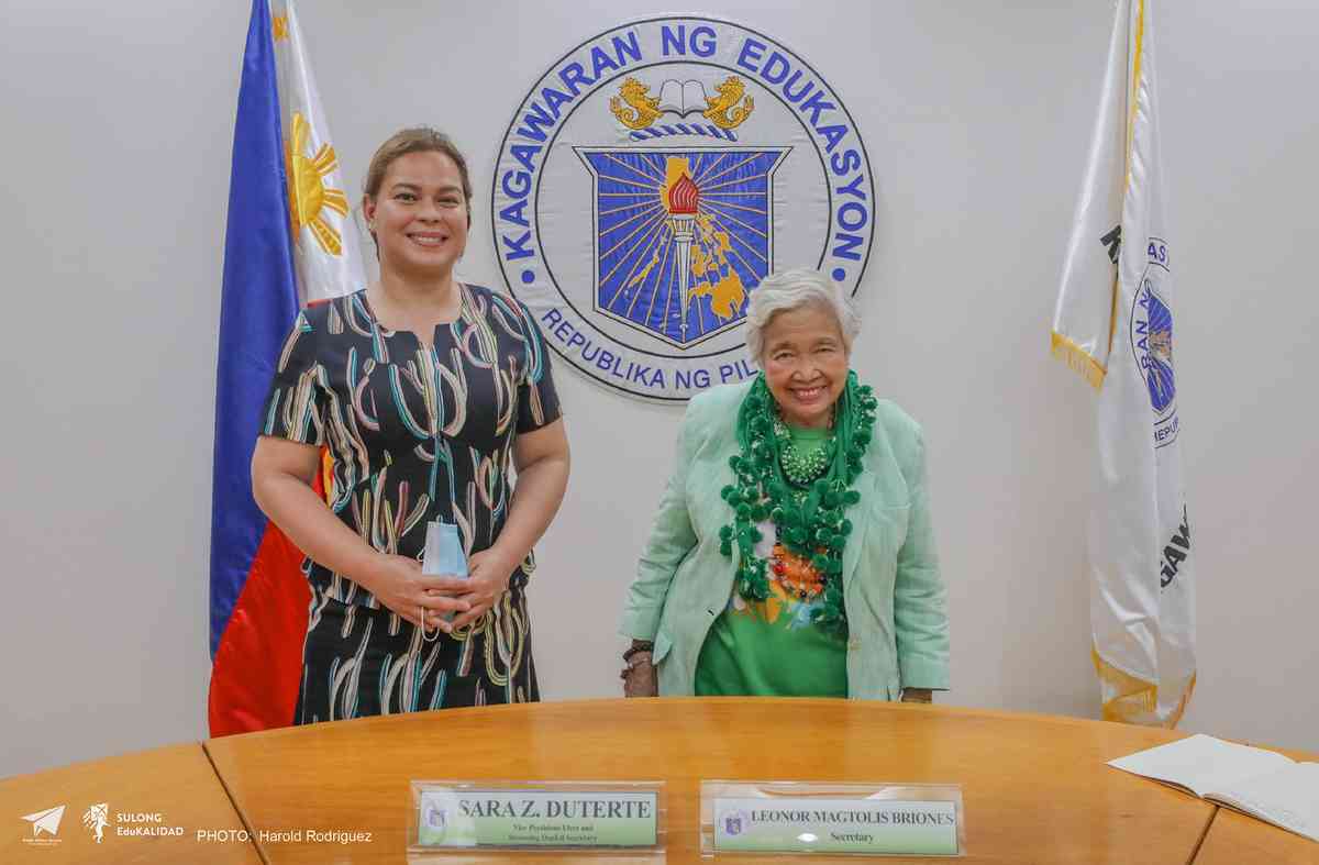 VP-elect Duterte, outgoing DepEd chief Briones meet for transition talks