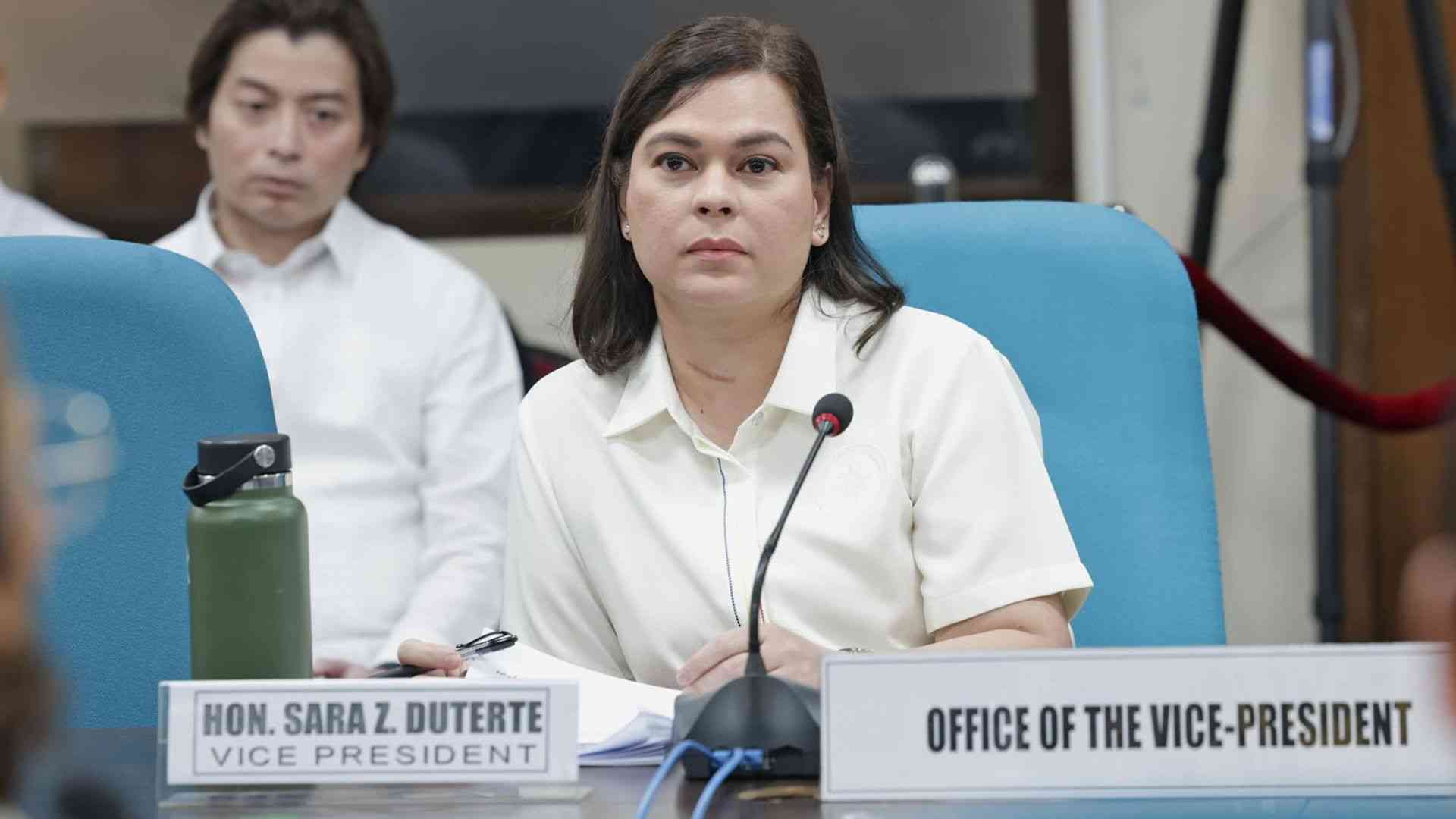 VP Sara no show in OVP budget hearing, pens letter instead