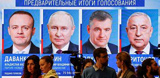 Putin wins Russia election in landslide with no serious competition