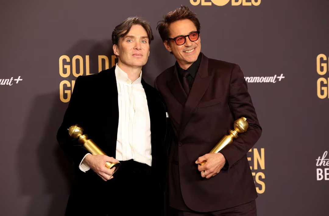 'Oppenheimer' triumphs at Golden Globes as Hollywood parties again