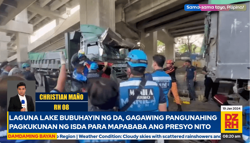 3 trucks, 3 cars collided along Quirino Avenue, Manila