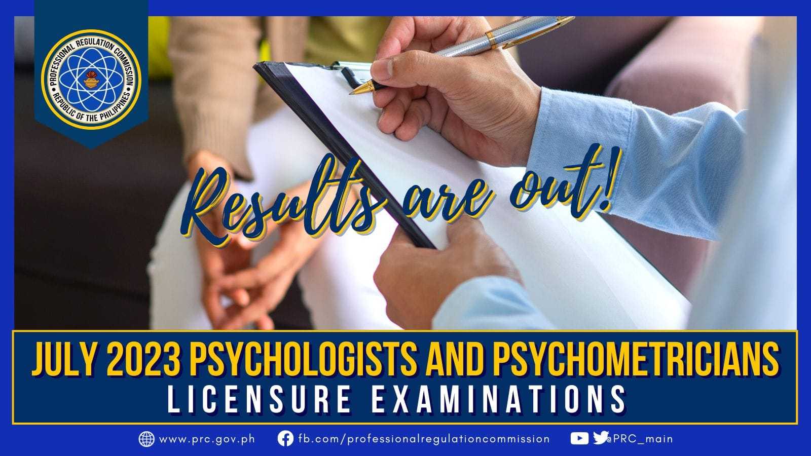 339 pass psychologists licensure exam; 6,133 pass psychometricians test — PRC
