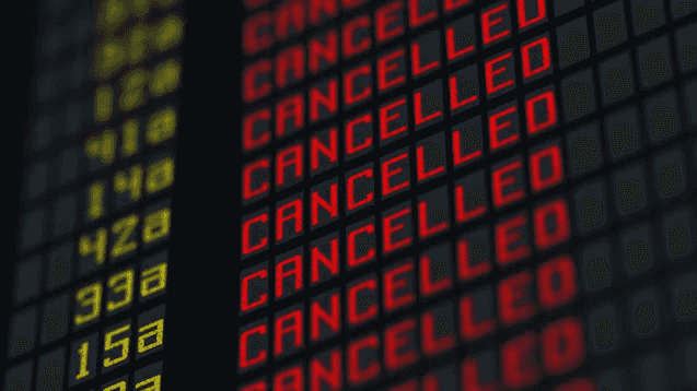 41 cancelled flights on Monday, September 26 due to Karding