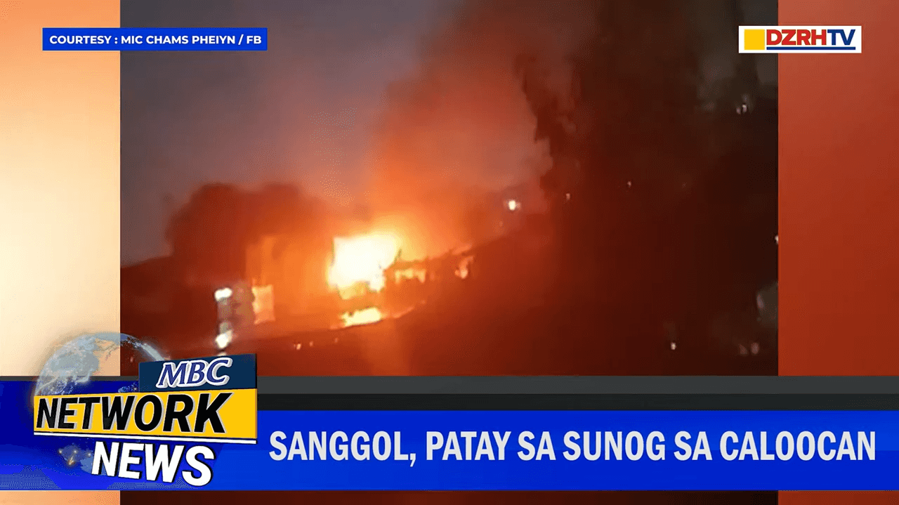 10-month-old baby died in a burning house in Caloocan