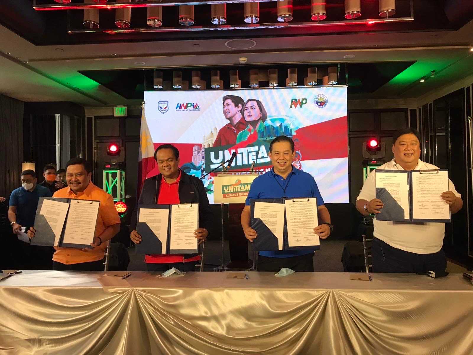 Four parties forge uniteam alliance to support Bongbong-Sara tandem