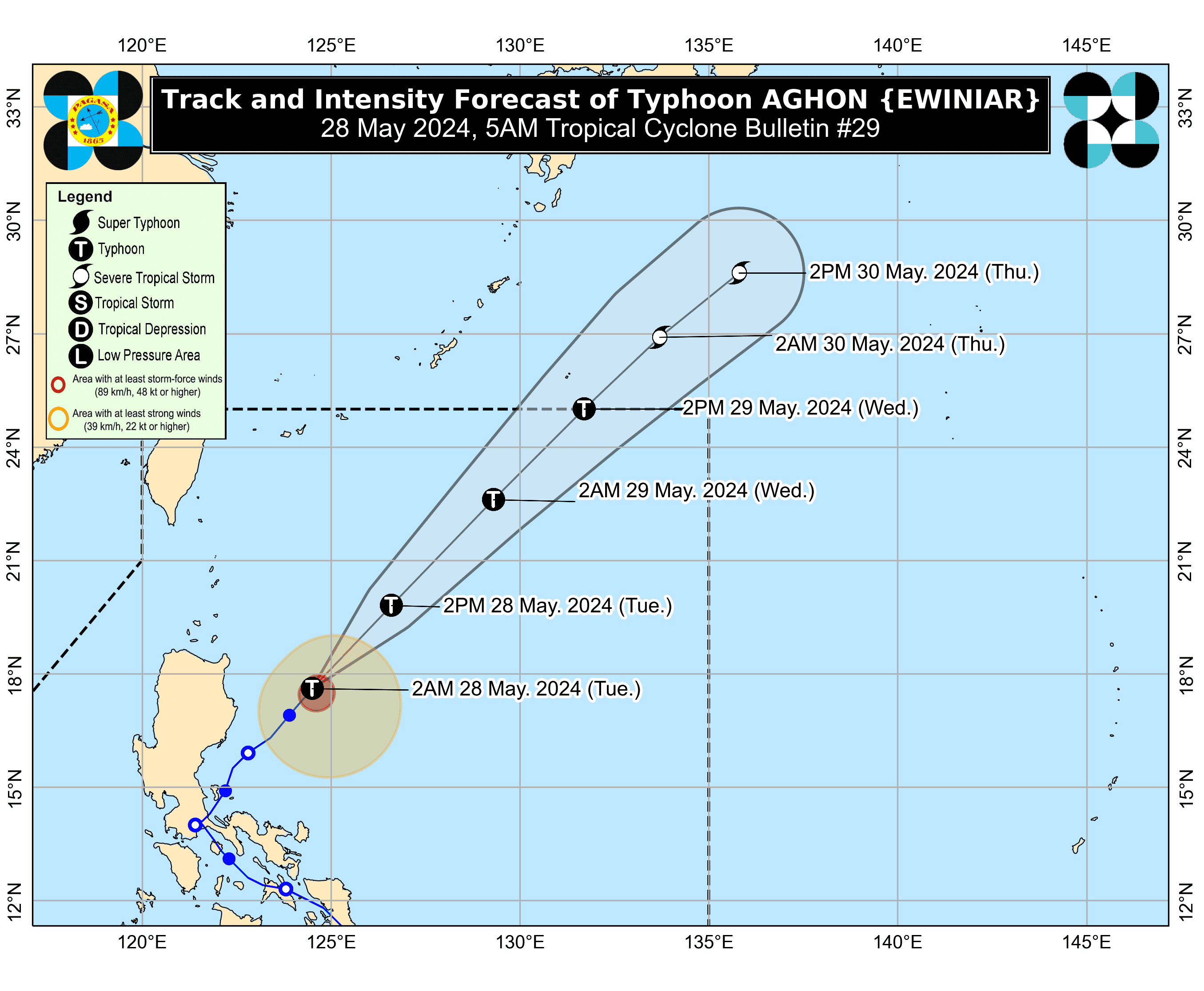 Aghon slightly weakens; no hoisted wind signals over areas of PH —PAGASA