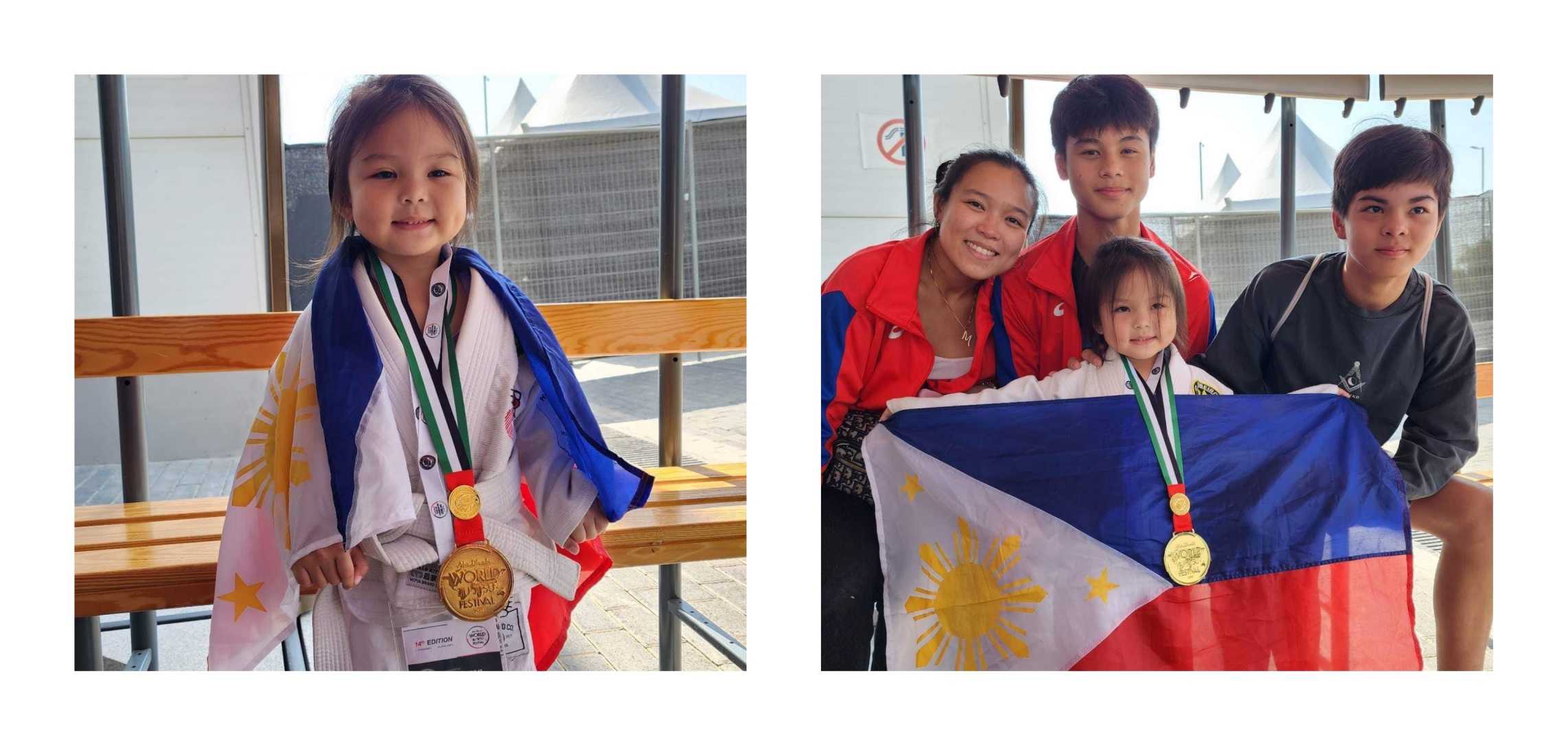 Aleia Aielle Aguilar, 5, is the youngest Pinoy to win world jiu-jitsu championship