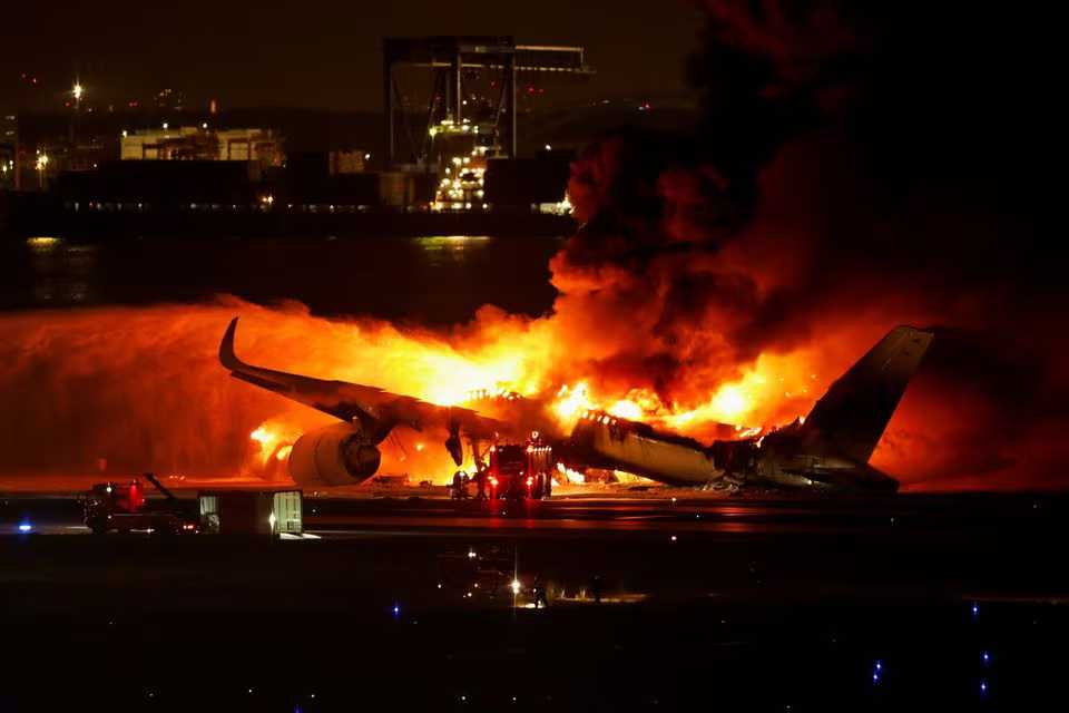 All passengers, crew escape blaze on Japan Airlines plane after Tokyo airport collision