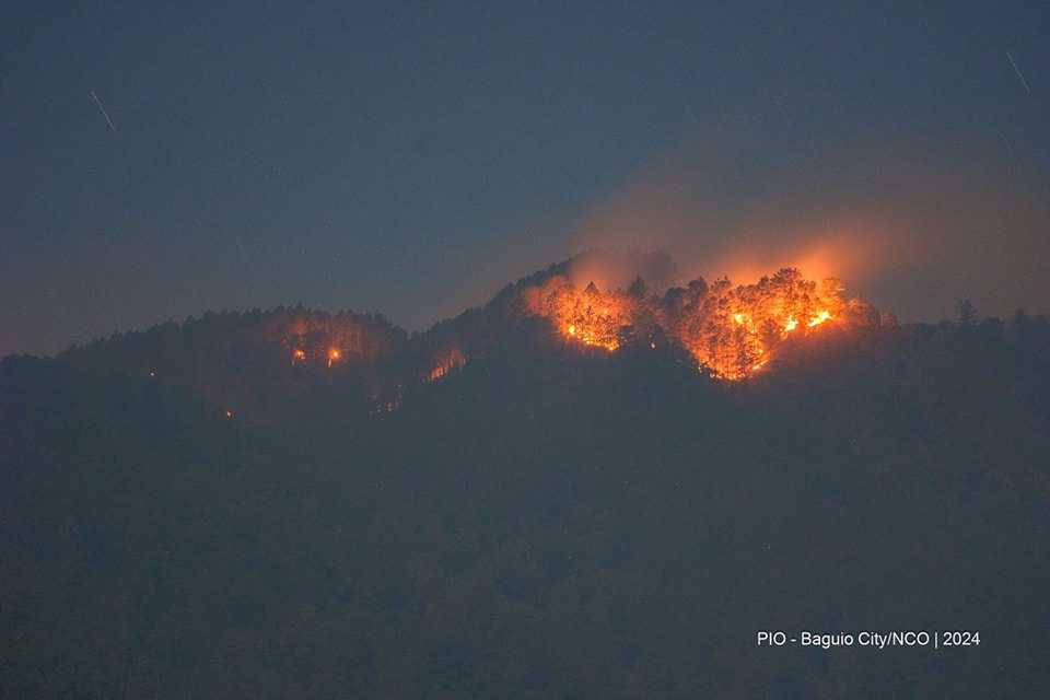 Forest fires break out in Benguet province