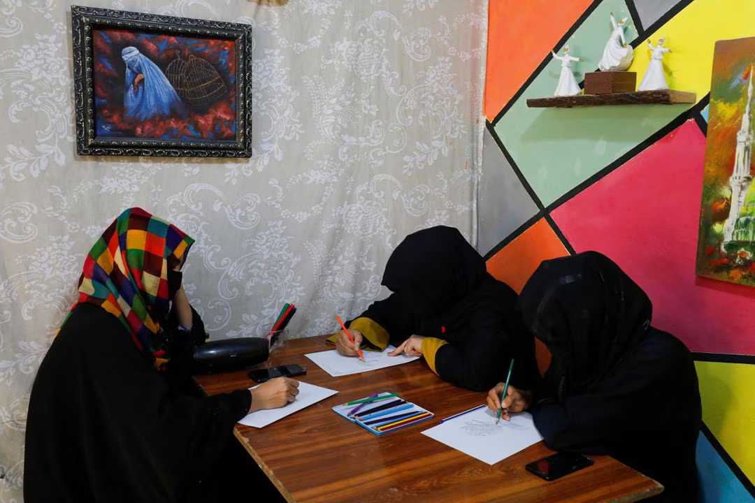 Art therapy offers relief to Afghan women struggling with mental health