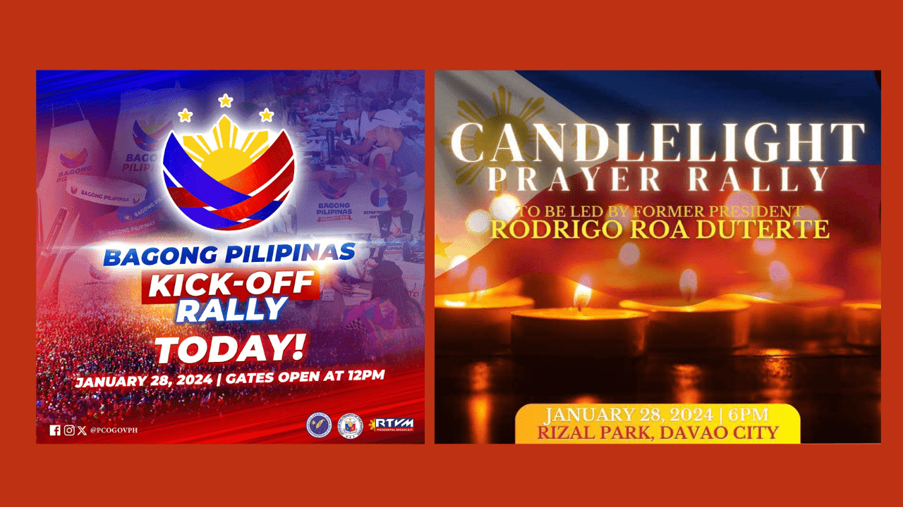 'Bagong Pilipinas' rally to kick-off in Manila; Candlelight prayer rally set in Davao