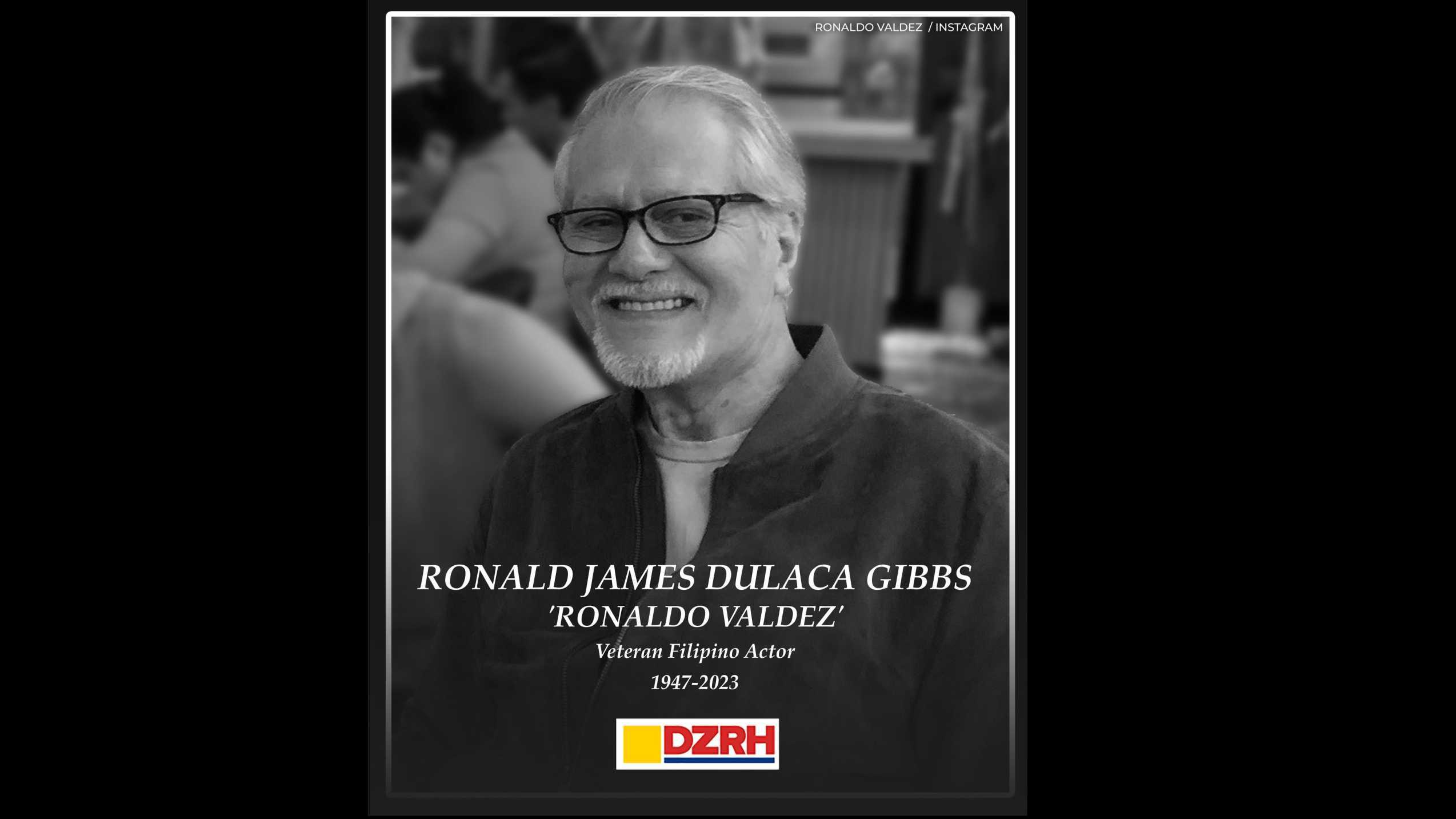 Veteran Filipino actor Ronaldo Valdez dies at 77