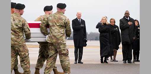 Biden witnesses return of US soldiers killed in Jordan