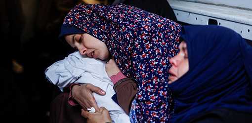 Born and died during Gaza war, infant twins are buried in Rafah