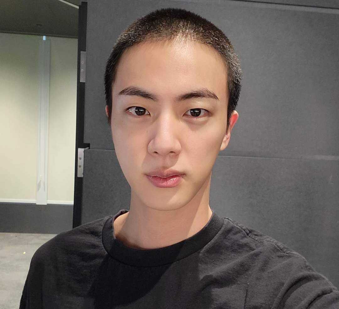 LOOK: BTS' Jin shares first photo in military buzzcut ahead enlistment