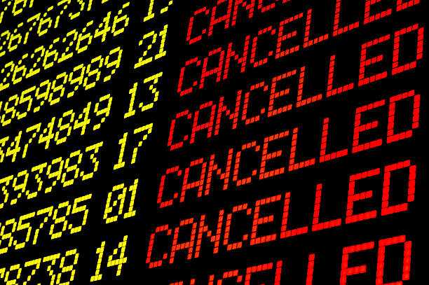 Canceled flights on Monday, September 4