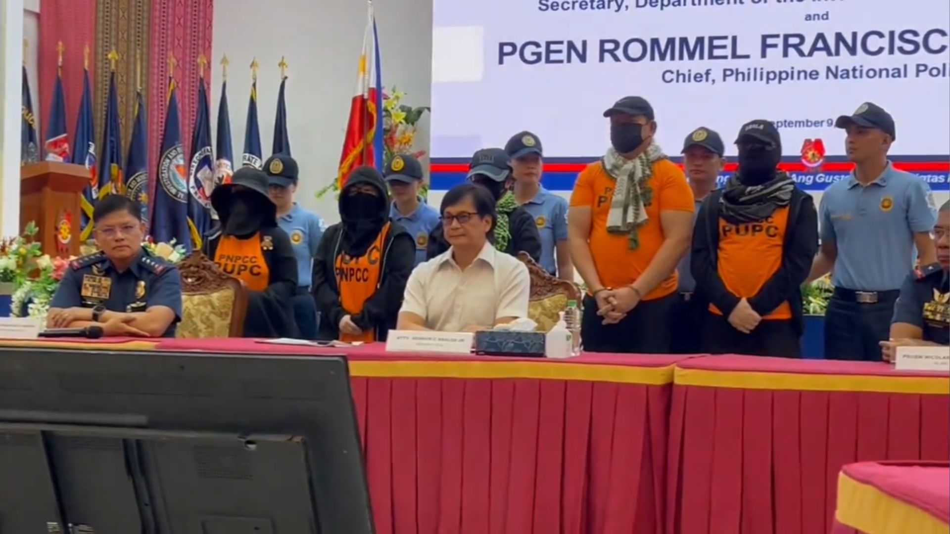 DILG, PNP presents Quiboloy, others to media