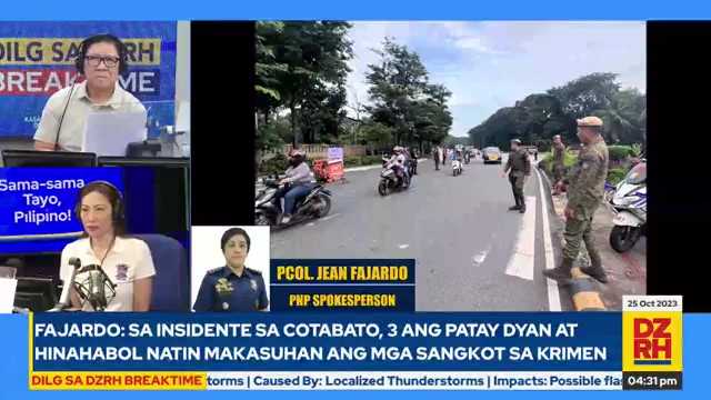 DILG sa DZRH Breaktime: 300 additional police deployed to Cotabato City