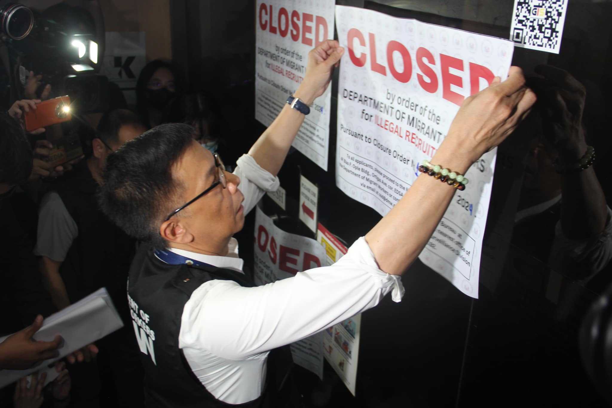 DMW shuts down illegal consultancy firm in Malate, Manila