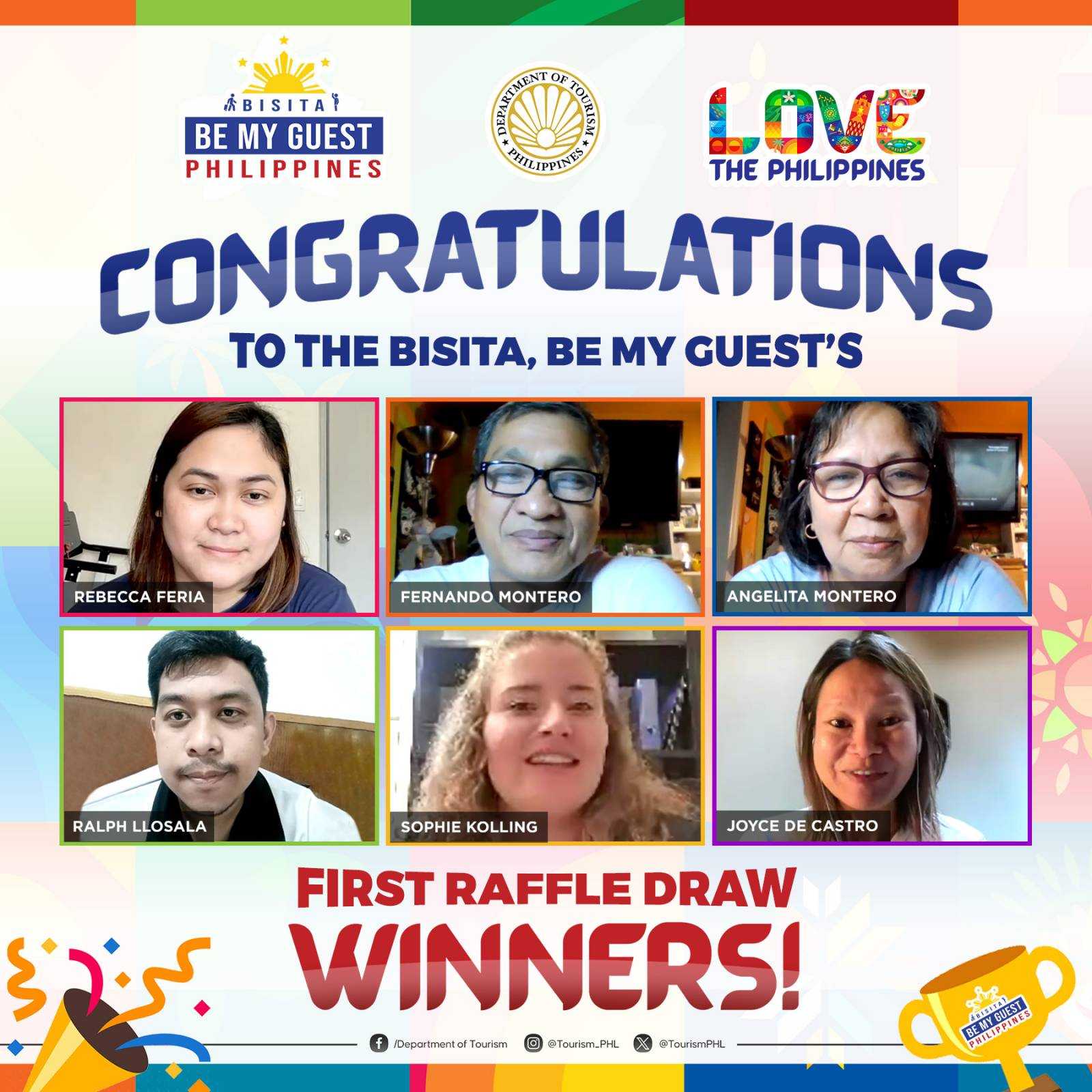 DOT’s Bisita, Be My Guest program awards first raffle winners