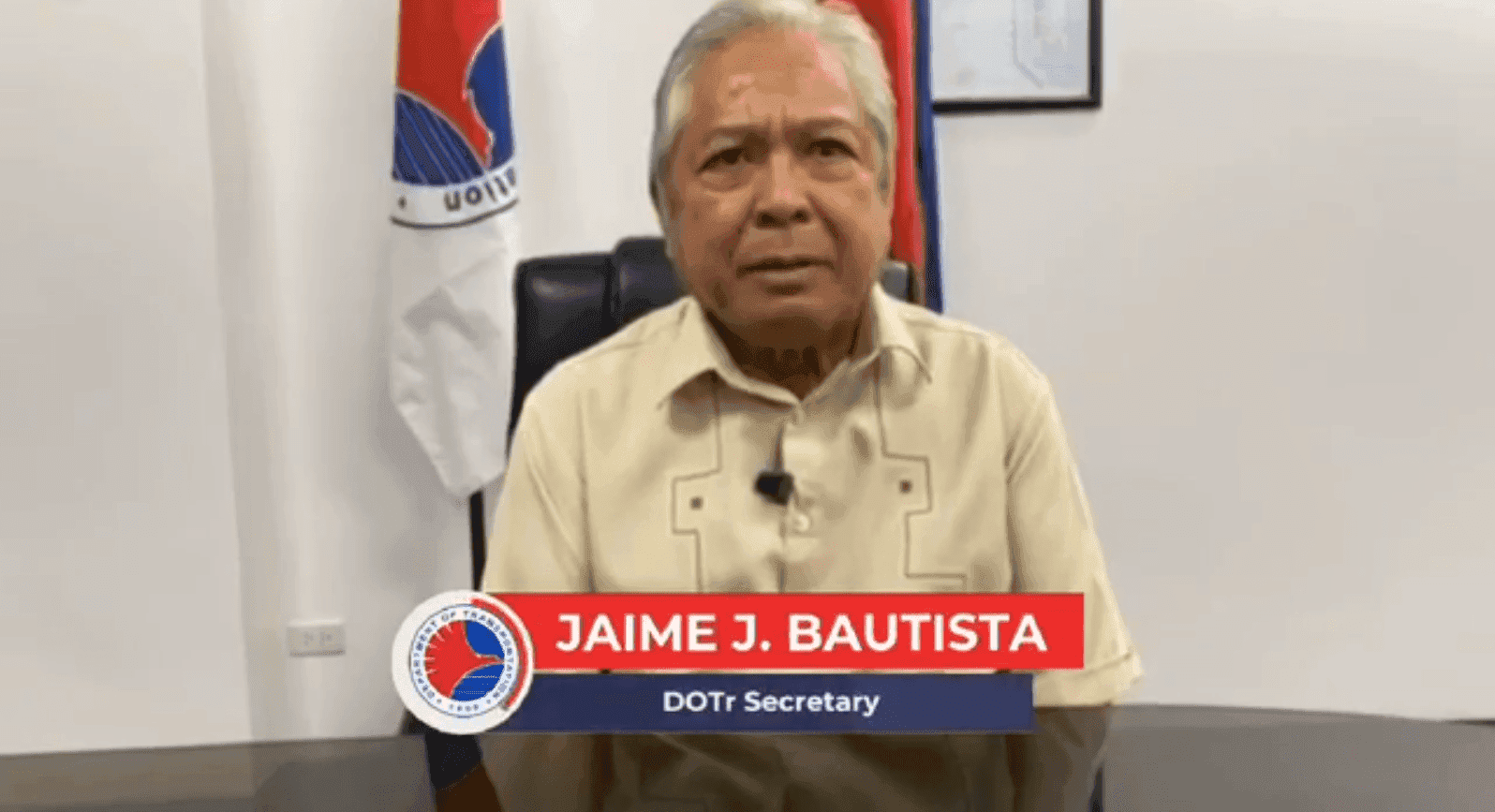 DOTr Sec. Bautista denies involvement in alleged corruption in LTFRB