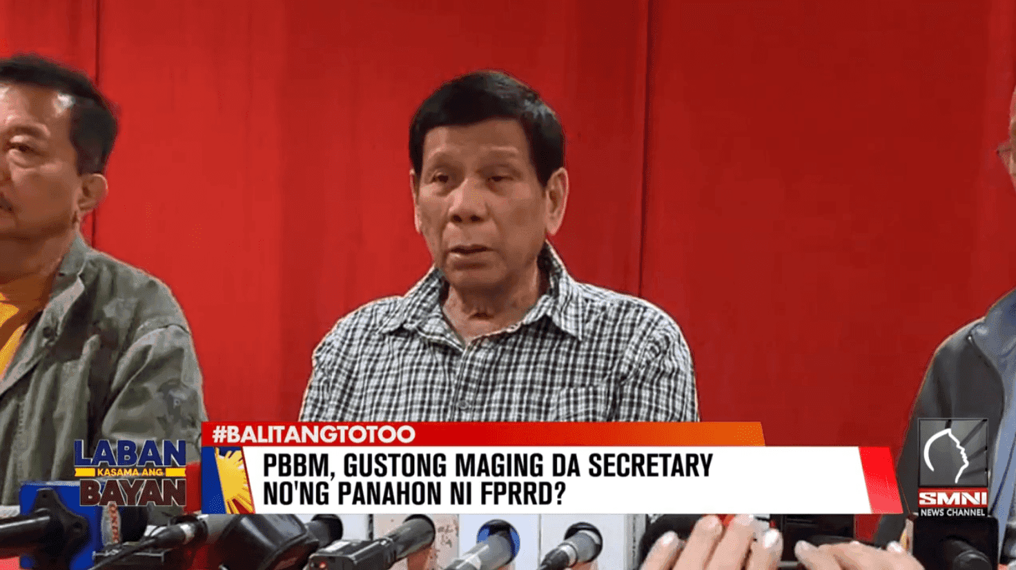 Ex-Pres. Duterte says he used fentanyl for medication