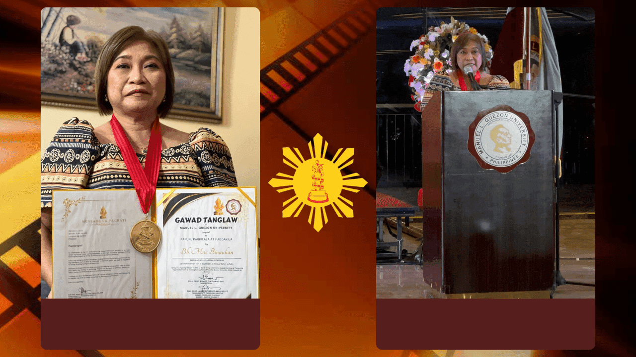 DZRH anchor Mae Binauhan recognized at 20th Gawad Tanglaw