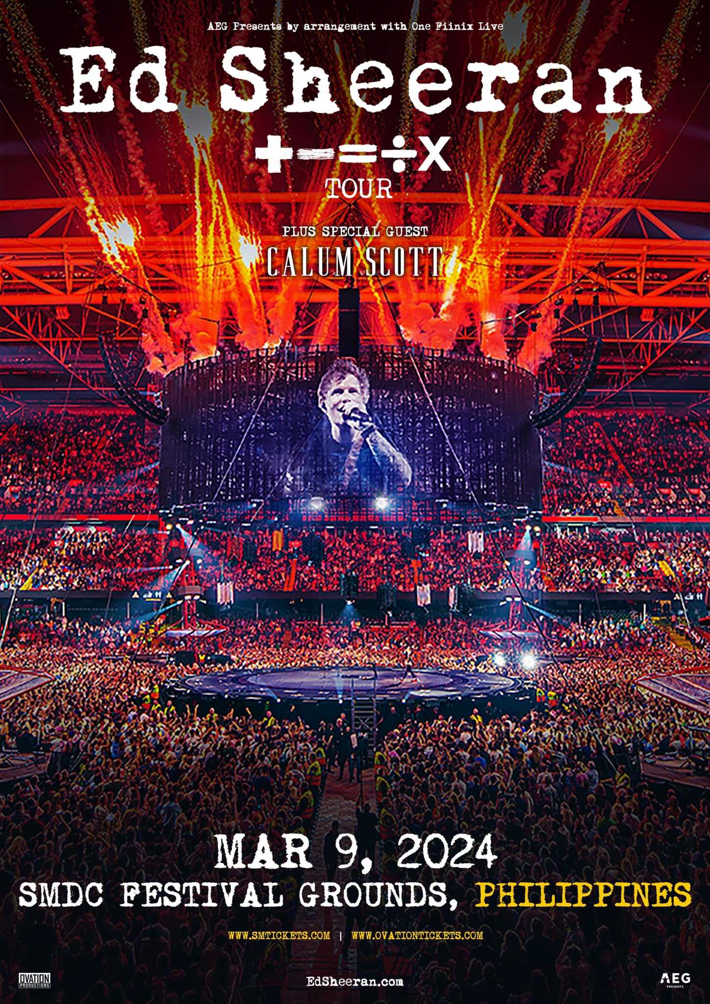 Ed Sheeran returns to Manila in 2024 with ‘+ - = ÷ x Tour’
