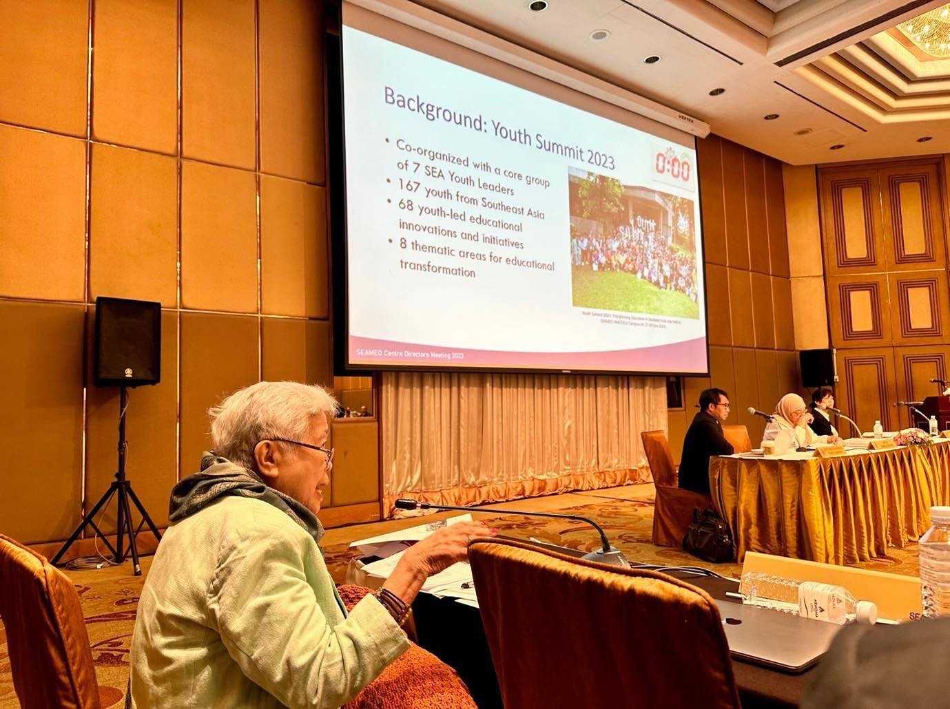 Ex-DepEd Sec. Briones presents youth concerns to regional centers, international organizations in Thailand