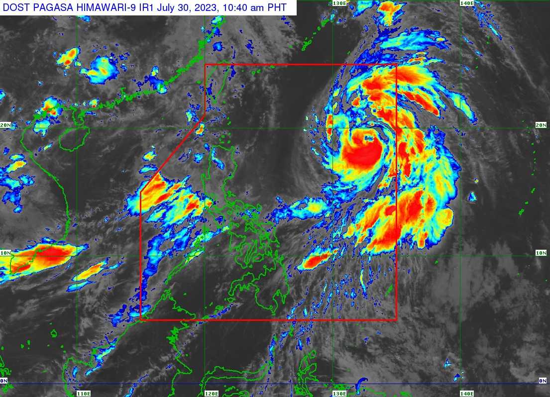 STS Falcon maintains strength, to develop into typhoon by Sunday evening