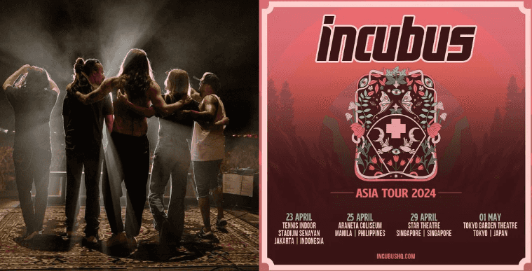 Incubus to rock Manila next year; Ticket prices, seat plan revealed