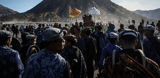 Indonesia's Tenggerese pray for rain as climate change threatens crops