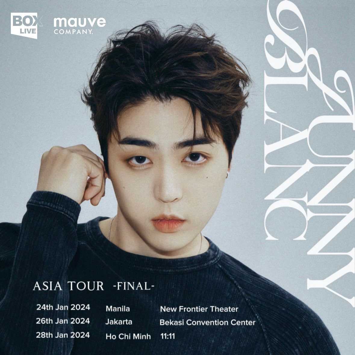 JUNNY to hold “BLANC” concert tour in Manila