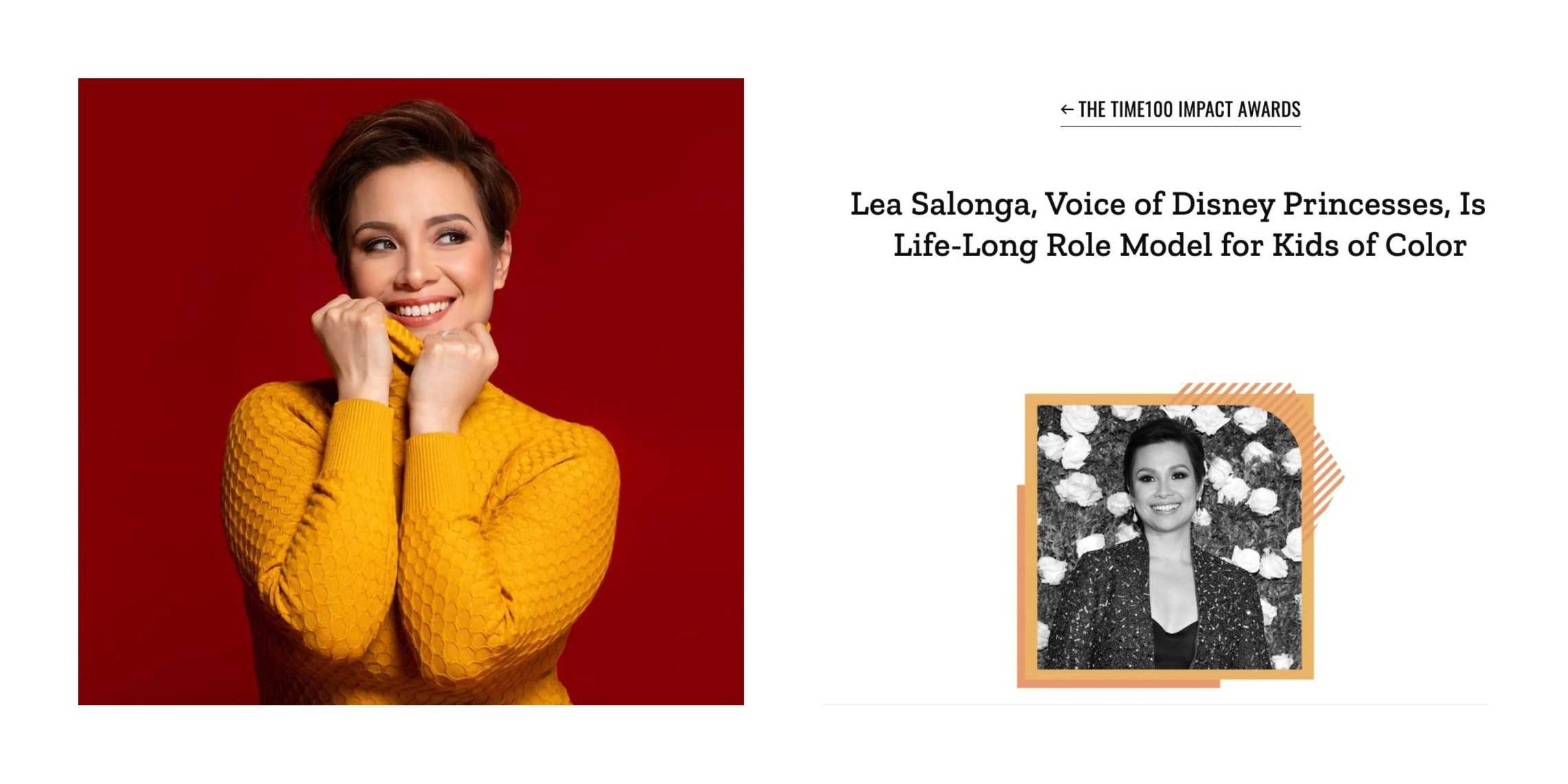 Lea Salonga is Time Magazine’s TIME100 Impact Awardee