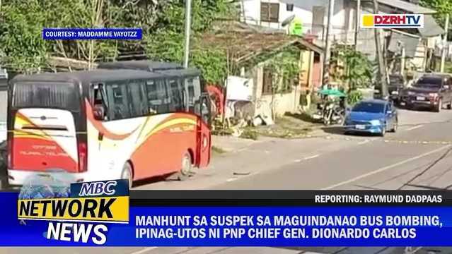 Manhunt for Maguindanao bus bombing suspect