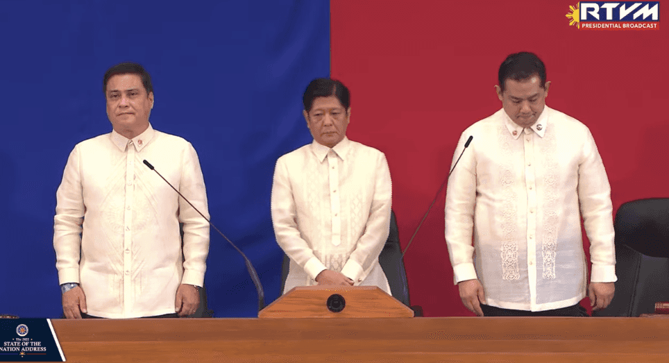 Marcos arrives at Batasang Pambansa for first SONA