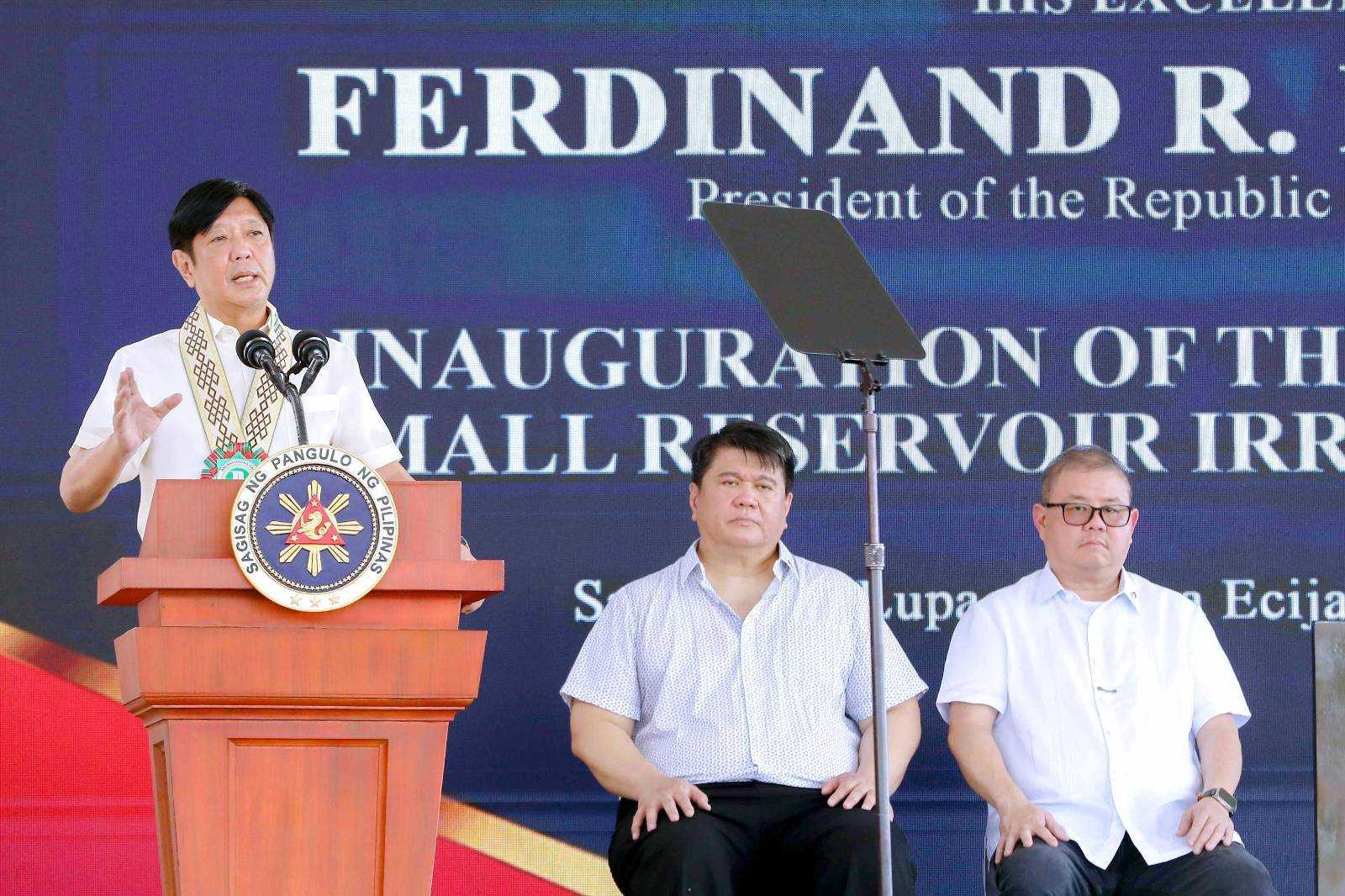 Marcos orders gov't agencies to finish all water-related projects to prepare for El Niño