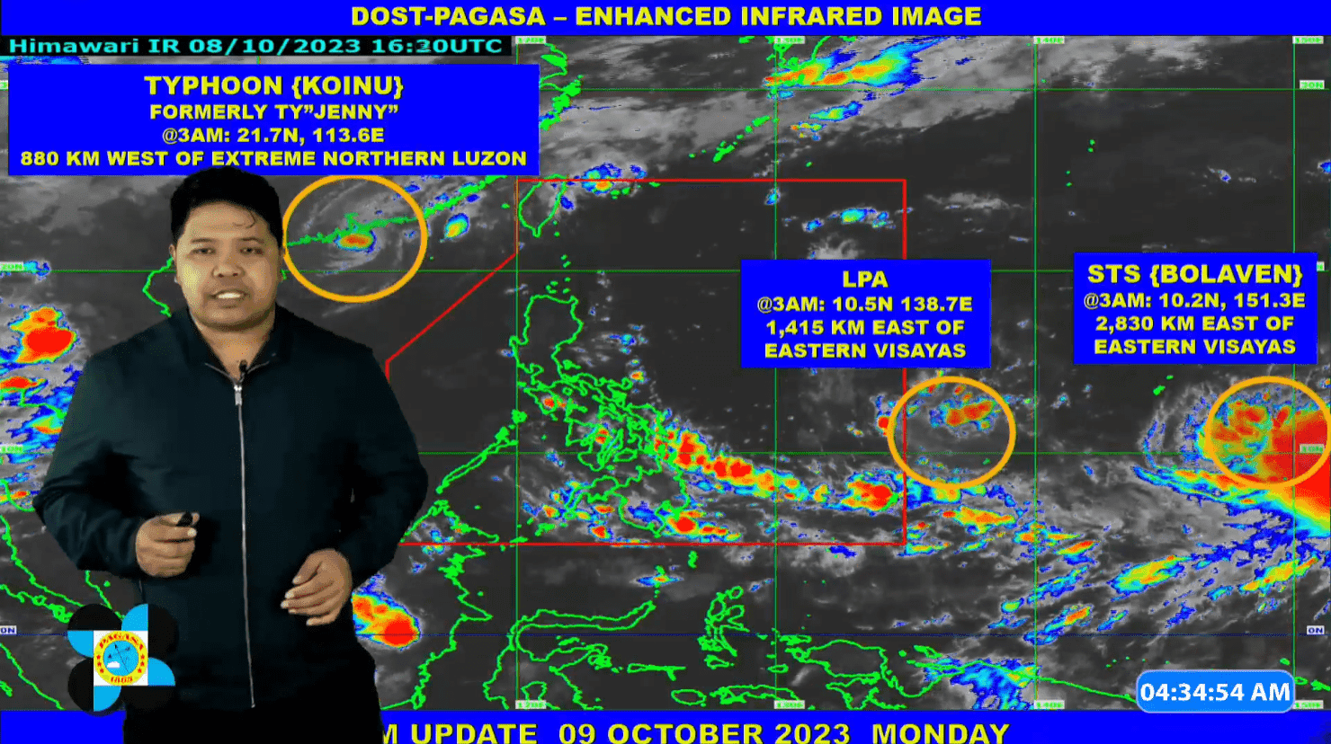 PAGASA monitors LPA, severe tropical storm outside PAR