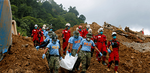 Philippines says 110 missing after landslide kills at least 11