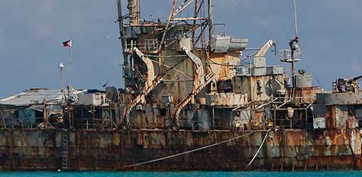 Philippines says refurbishing grounded ship an option to strengthen hold on disputed shoal