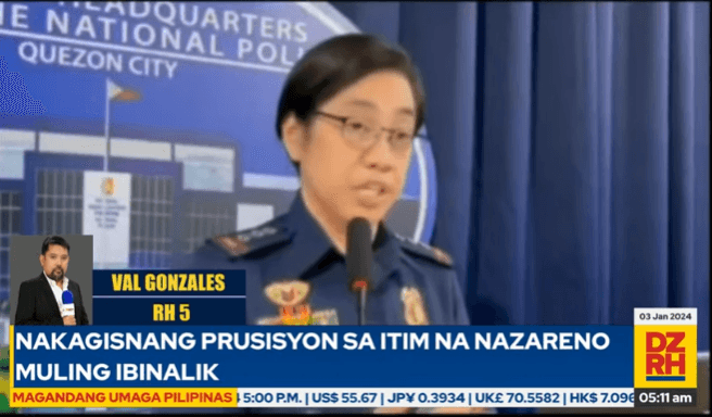 PNP: No decision yet on enforcement of 'no fly zone', 'signal jamming' during Traslacion 2024