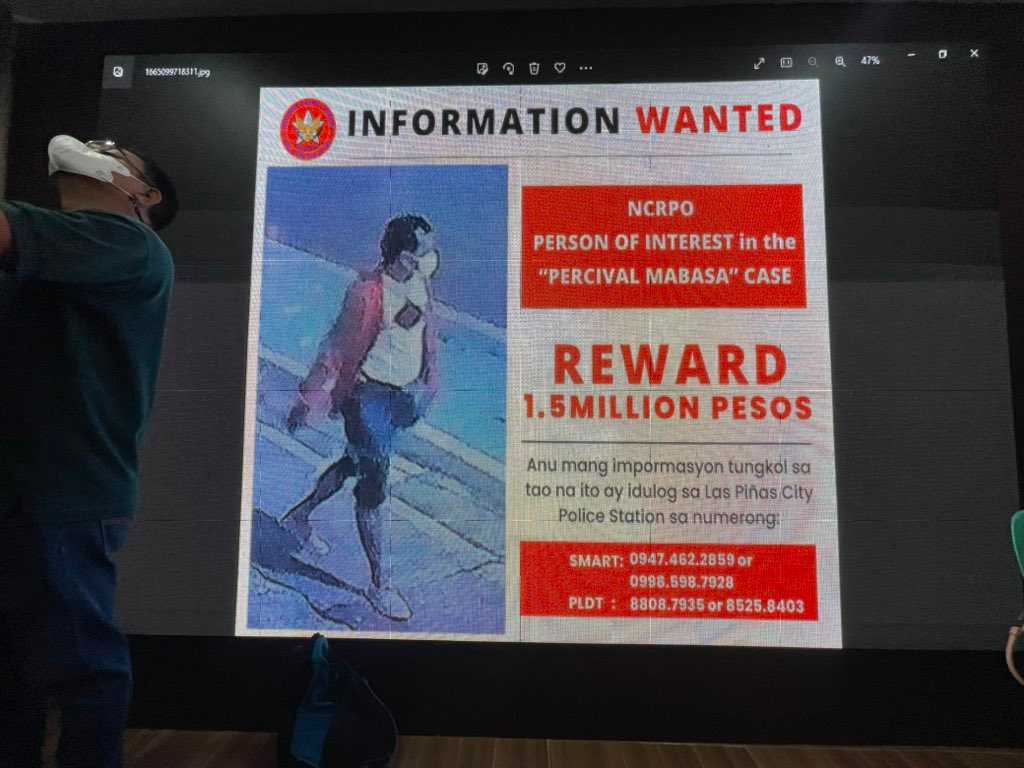 Police release photo of suspect in Percy Lapid slay case; reward now P1.5M