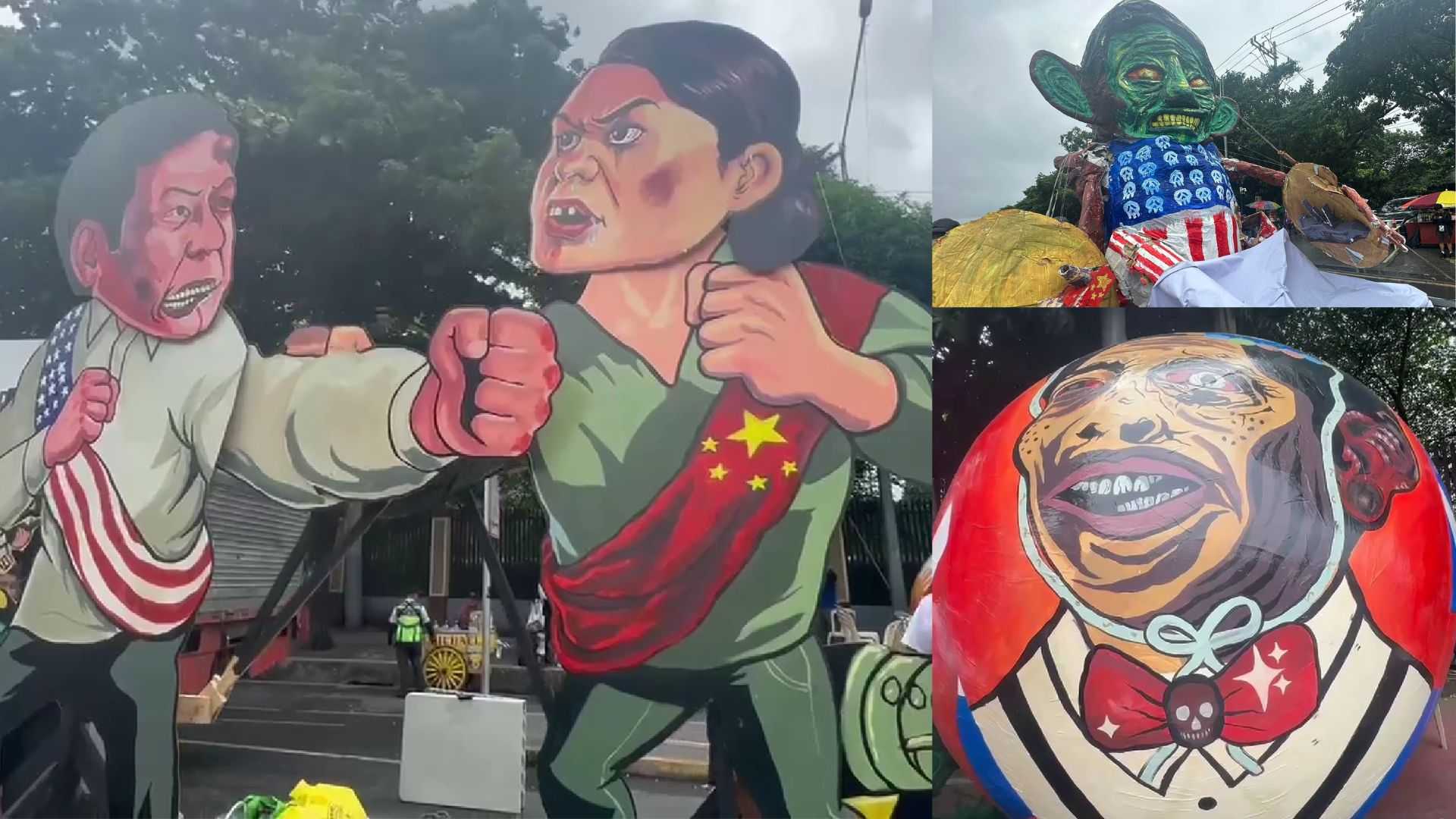 Protestors unveils effigies ahead of SONA 2024