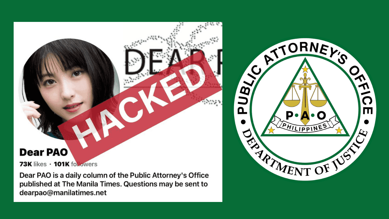PAO's official Facebook page hacked