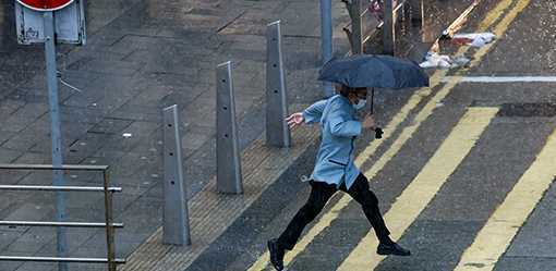 Remnants of Typhoon Koinu bring floods to Hong Kong