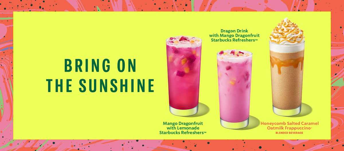 LOOK: Starbucks PH introduces refreshing mango, dragon fruit drinks